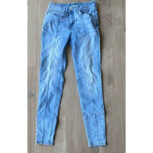 Women's Levi's Denizen High Rise Jegging Crop size 5 W27 Light Wash Denim